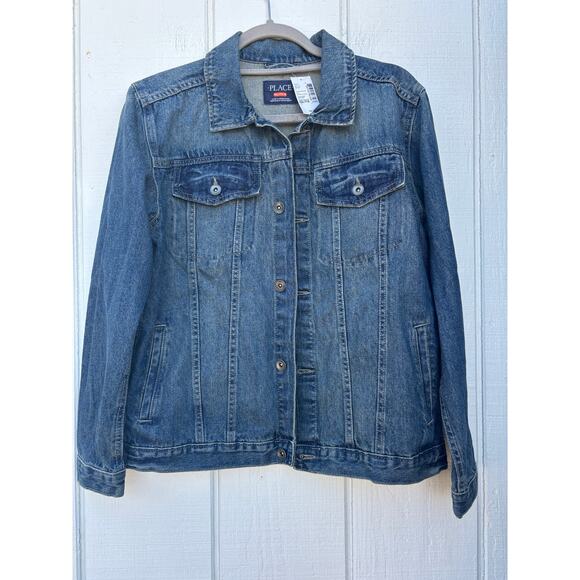 NWT The Children's Place Denim Jacket, Sz XXL - Picture 1 of 6